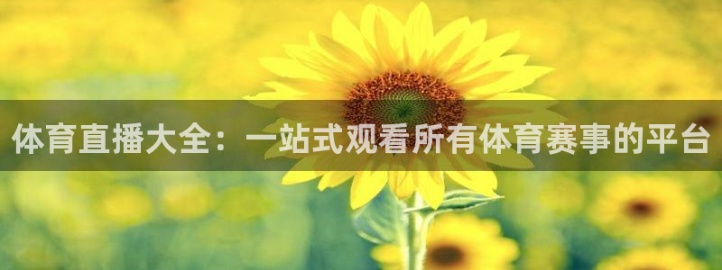 体育直播大全：一站式观看所有体育赛事的平台